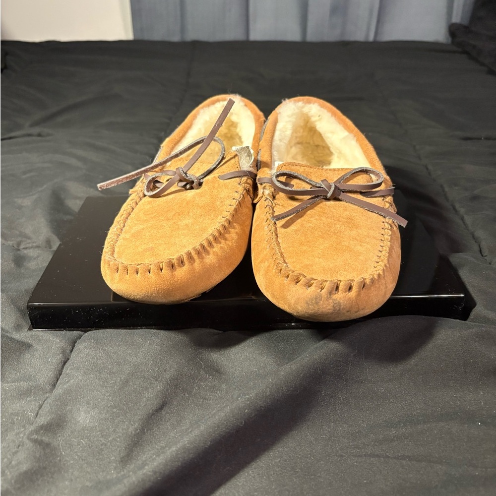 UGG Women's Tan Suede Slippers